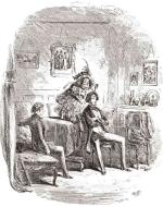 Hablot Knight Browne, Phiz's "I Make the Acquaintance of Miss Mowcher" illustration from Charles Dickens' David Copperfield