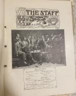 This is a picture of Harrisburg High School's staff taken from their 1911 yearbook.