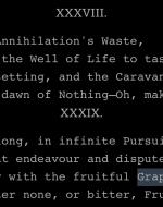 Stanza's from Fitzgerald's