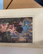 Oil painting of a man and a woman by the water by Frank Brangwyn