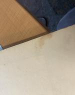 Blank page with stain