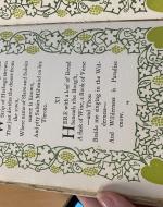 Page 24 of The Rubaiyat of Omar Khayyam with green grape vine border. 