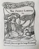 Bookplate for The Acorn Library by Celia Levetus