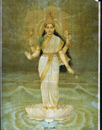 “Lakshmi, Consort of Vishnu, Visnu.” Calendar Print.