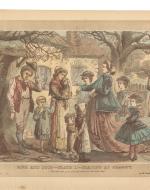 "Rich and Poor---Plate I.---Playing at Charity." 