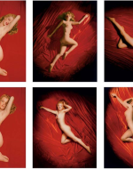  Kelley, Tom. Marylin Monroe on Red Velvet. 1949.