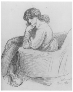 Sketch of Jane Morris by Rossetti