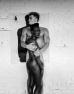 Newton, Helmut. Grace Jones and Dolph Lundgren, LA. 1985. 