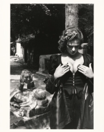 Newton, Helmut. Père Lachaise, Tomb of Talma. 1977. 