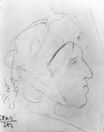 George Eliot, Pencil Sketches by Laura Theresa Alma-Tadema (1877)