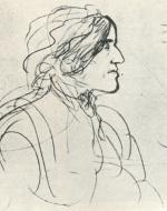George Eliot, Sketch by George du Maurier (circa 1800's)