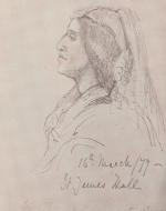 George Eliot, Sketch by Princess Louise (1877)