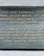 Pensionnat Heger Plaque
