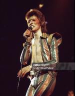 Putland, Michael, Ziggy Stardust David Bowie (1947 - 2016) performs on stage on his Ziggy Stardust/Aladdin Sane tour in London, 1973