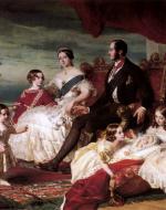 Queen Victoria and Prince Albert with their children