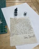 The process of me finishing my Regency Letter 