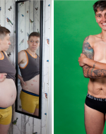 Revell, Holly. Leo Pregnant and After Image from People Like Us. 2016 to Present