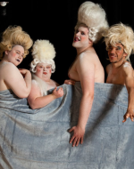 Revell, Holly. Photo of players in “Not Your Circus Dog.” n/d. 