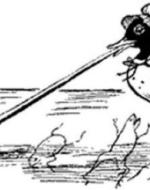 Edward Lear's illustration of a duck with a runcible spoon