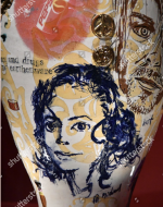 Perry, Grayson. Photo of Sex and Drugs and Earthenware. 1995. Jorgensen. 