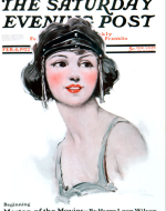 Pyle, Ellen Bernard Thompson. Flapper cover of the Saturday Evening Post. 1922.
