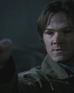 Sam Winchester with demon eyes