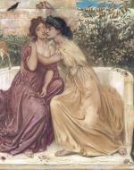 Simeon Solomon's 1864 Sappho and Erinna in a Garden at Mytilene