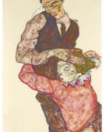 Schiele, Egon. Lovers. Self Portrait with Wally. 1914. 
