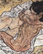 Schiele, Egon. Pair Embracing. 1917. 