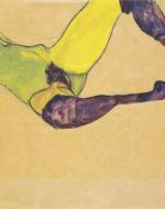 Schiele, Egon. Reclining Nude. 1910. 