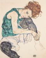 Schiele, Egon. Seated Woman with Bent Knees. 1917. 