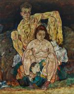 Schiele, Egon. The Family. 1918. 