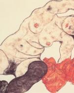 Sitting Girl — Egon Schiele, 1917