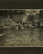 Smoke is rising from the pyres and crowds of mourners are watching the fires gradually consume the bodies.