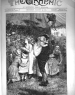Helen Allingham Illustration for The Graphic front page Saturday August 15, 1874