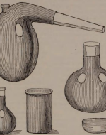 Glass and porcelain vessels for chemical purposes, electro-coppered