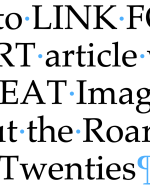 SHORT article with GREAT Images about the Roaring Twenties