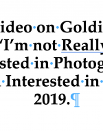 Video on Goldin: “I’m not Really Interested in Photography – I’m Interested in Art.” 2019. 