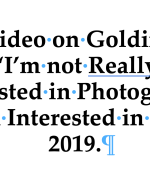 Video on Goldin: “I’m not Really Interested in Photography – I’m Interested in Art.” 2019. 