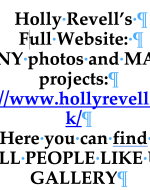 Holly Revell’s Full Website: MANY photos and MANY projects: http://www.hollyrevell.co.uk/ Here you can find FULL PEOPLE LIKE US GALLERY