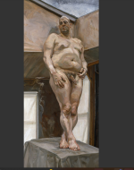 "Leigh Under the Skylight"-Lucian Freud, 1994