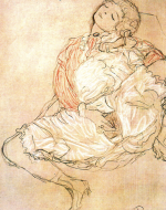 Gustav Klimt's 1913 Woman Masturbating