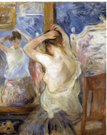 Berthe Morisot's 1890 "Before the Mirror"