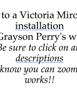 Link to a Victoria Miro 2023 installation of Grayson Perry's work. 
