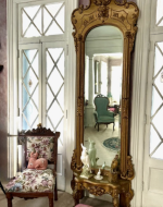 Decorative Gilt Entryway Pier Mirror, Circa late Nineteenth Century, Courtesy of the Collection of Catherine J. Golden. 