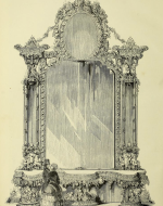 "Ornamented Console Table and Looking Glass" Charles M'Lean