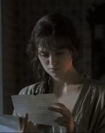 Elizabeth reading the letter (2005)