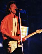 Serra, Fernando Dominguez, Jagger performing in Chile on the Rolling Stones' Voodoo Lounge Tour in February 1995.