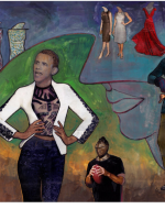 Stein, Linda. Gender Scrambling 768: Woolf, Obama, Sanger. 2012. 