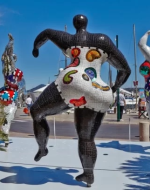 Saint Phalle, Niki de. Three Graces in St. Tropez. 